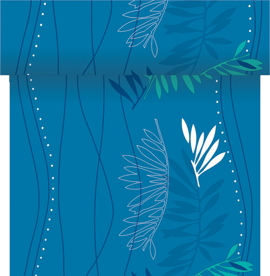 Tischlaeufer botanic blue