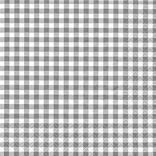 Tissue-Servietten Karo grey