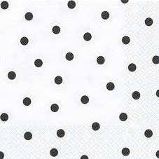 Tissue-Servietten Modern Dots black