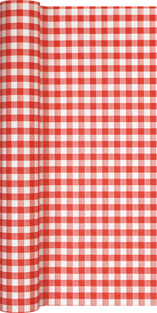 Tischlaeufer karo rot