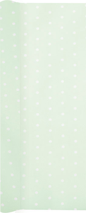 Tischlaeufer mini dots pastel green