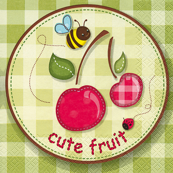 Cocktail-Servietten cute fruite