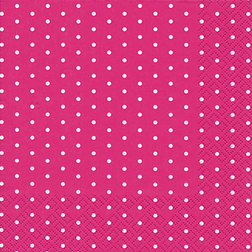 Cocktail-Servietten Mini dots berry