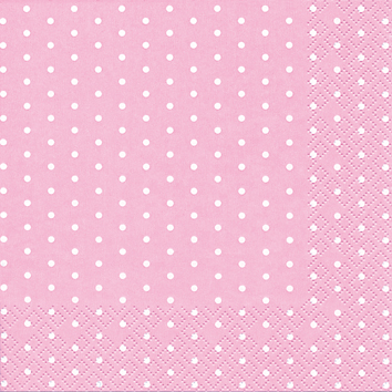 Cocktail-Servietten Mini dots rose
