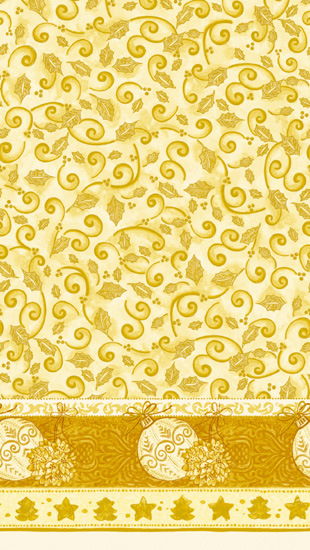 Dunicel-Tischdecke yule mix creme