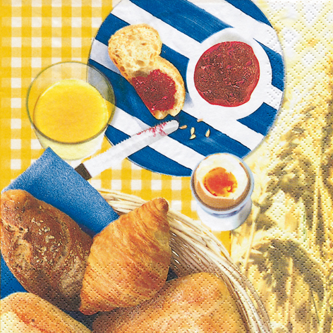 Tissue-Servietten breakfast
