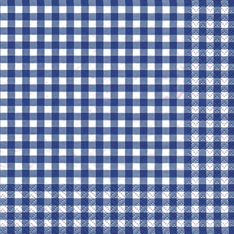 Tissue-Servietten karo dunkelblau