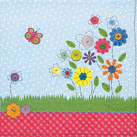 Tissue-Servietten lucky buttons